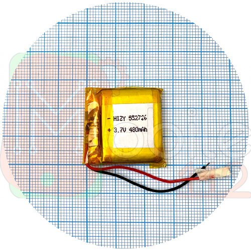 Акумулятор універсальний 552726 30 х 27 х 5,5 мм 400 mAh 3.7V