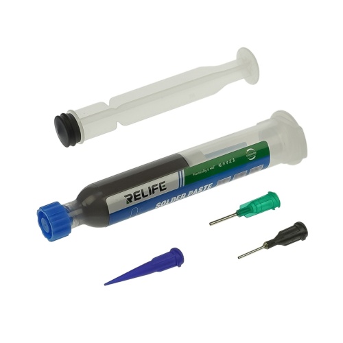 Паста BGA легкоплавкая Relife RL-404S, в шприце 10 мл, 138 гр. С
