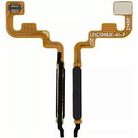 Шлейф Xiaomi Poco M4 Pro, Redmi Note 11, Note 11S Note 12S з кнопкою включення та сканером відбитка пальця (AAA чорний)