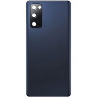 Задня кришка Samsung Galaxy S20 FE G780F (синя зі склом камери)
