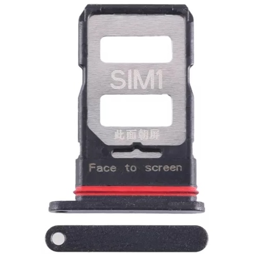 Тримач Sim картки Xiaomi Poco F5 Pro (чорний на 2 SIM)