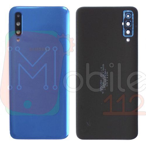 Задняя крышка Samsung Galaxy A50 2019 A505F (синяя оригинал Китай со стеклом камеры)
