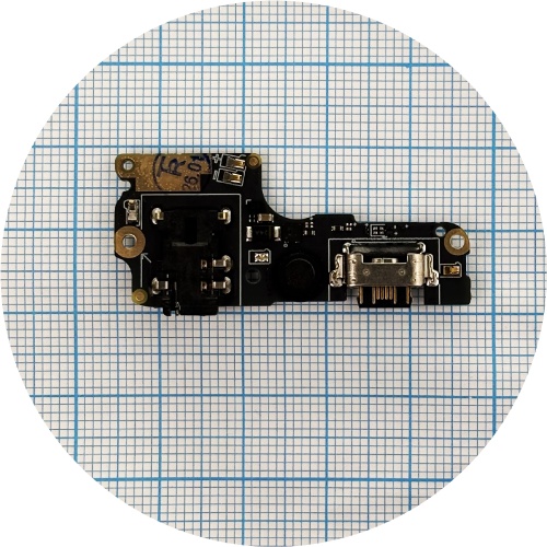 Шлейф Oscal C70 з роз'ємами зарядки та навушників, мікрофоном - нижня плата (оригінал Китай)