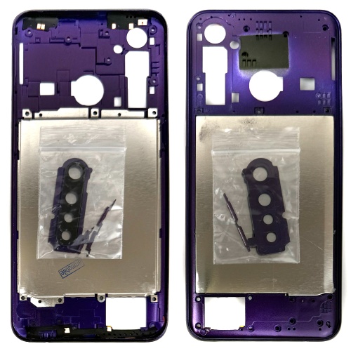 Рамка корпусу Realme 5 Pro (фіолетова зі склом камери) Рамка корпусу Realme 5 Pro (фіолетова зі склом камери)