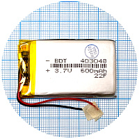 Акумулятор універсальний 403048 49 х 30 х 4 мм 600 mAh 3.7V