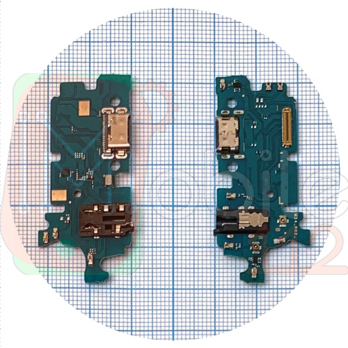 Шлейф Samsung Galaxy M34 5G M346B с разъемами зарядки и наушников, микрофоном - нижняя плата (AAA)