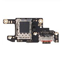 Шлейф Xiaomi Redmi Note 13 Pro 5G, Poco X6 з роз'ємами Sim-карти, зарядки та мікрофоном - нижня плата (AAA)