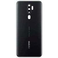 Задня кришка Oppo A5 2020 CPH1933 (чорна оригінал Китай зі склом камери)