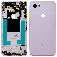 Задня кришка Google Pixel 3A XL (бузкова Original New зі склом камери)