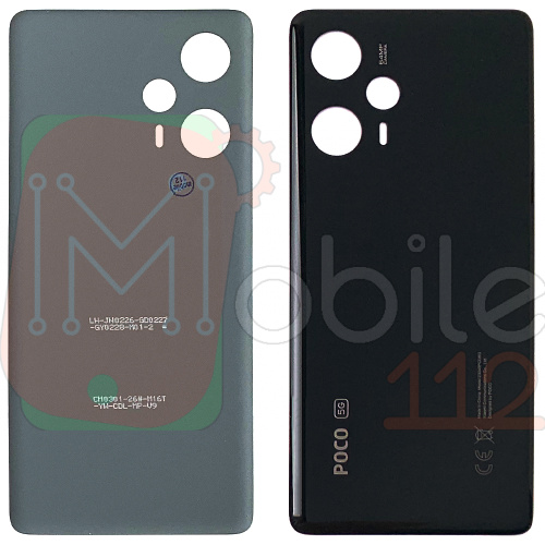 Задня кришка Xiaomi Poco F5 (чорна оригінал Китай)