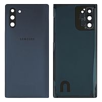 Задня кришка Samsung Galaxy Note 10 N970F (чорна оригінал Китай зі склом камери)