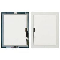 Тачскрин Apple iPad 3, iPad 4 (для iPad 3 белый OCA Pro с кнопкой Home)