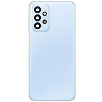 Задня кришка Samsung Galaxy A23 A235F (блакитна оригінал Китай зі склом камери)