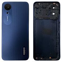 Задня кришка Oppo A17k CPH2471 (синя оригінал Китай зі склом камери)