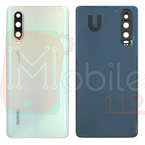 Задня кришка Huawei P30 ELE-L29 (біла оріг Китай зі склом камери - уцінка)