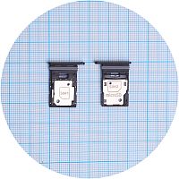 Держатель Sim карты Samsung Galaxy A54 A546 (черный 2 SIM (1 SIM + Micro SD))