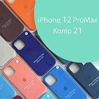 Чохол Silicone case для iPhone 12 Pro Max (зелений №21)