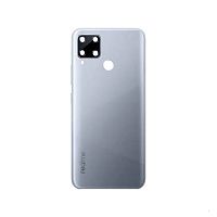 Задня кришка Realme C15 (сіра зі склом камери)