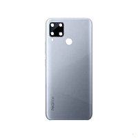 Задня кришка Realme C15 (сіра зі склом камери)