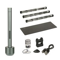 Аккумуляторная отвёртка Wowstick 1F+ c LED подсветкой (56 бит, подставка, магнитный коврик 215x85 мм, медитор, присоска, магнитайзер)