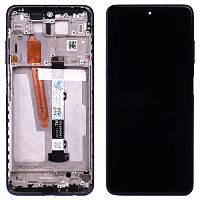 Дисплей Xiaomi Poco X3 X3 Pro X3 NFC з тачскріном і рамкою (синій оригінал OEM)