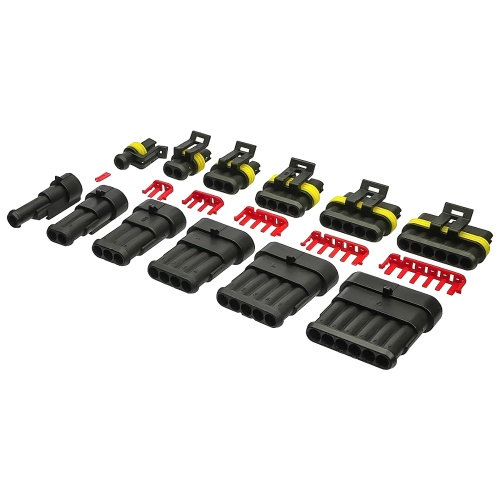 Набір автомобільних конекторів 194in1, у пластиковому боксі, з кліщами для обтиску. фото 4