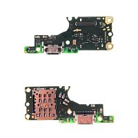 Шлейф Huawei Nova 8i NEN-L22, Honor 50 Lite NTN-L22 з роз'ємами Sim-карти, зарядки та мікрофоном - нижня плата (AAA)