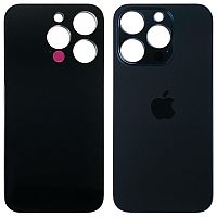 Задня кришка Apple iPhone 15 Pro (синя Blue Titanium з великим отвором)