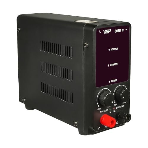 Блок живлення лабораторний WEP 605D-III, 60V, 5A, імпульсний, з цифровою індикацією (V/A/W) фото 3