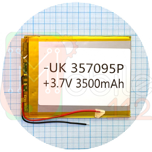 Акумулятор універсальний 357095P 91 х 71 х 3 мм, 3500 mAh 3.7 V