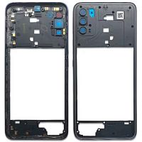 Рамка корпусу Motorola Moto G50 X2137 (сіра зі склом камери)