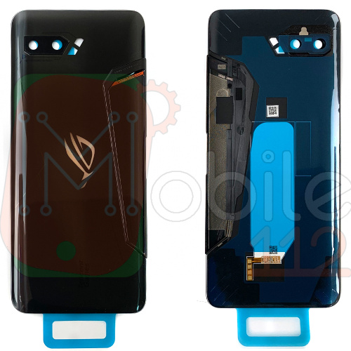 Задня кришка Asus ROG Phone 2 ZS660KL (чорна, Glossy Black Original New зі склом камери)