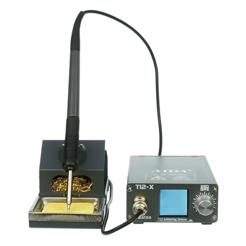 Паяльная станция прецизионная Aida T12-X (паяльник T12, 3 канала памяти, 75W, 120C - 480C)