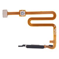 Шлейф Samsung Galaxy A05s A057F з кнопкою включення та сканером відбитка пальця (чорний оригінал Китай)