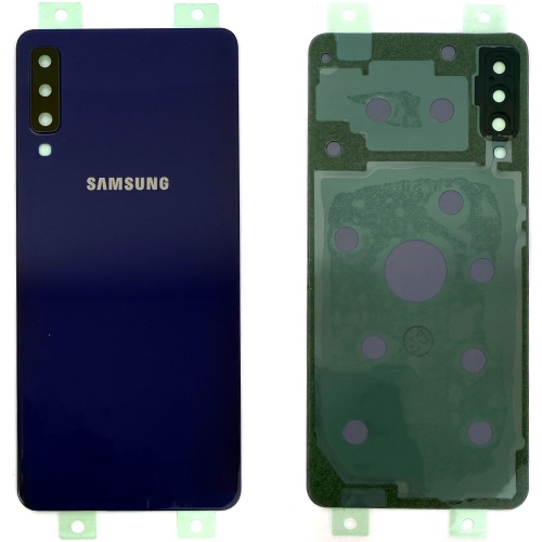 Задняя крышка Samsung Galaxy A7 2018 A750F (синяя со стеклом камеры) Задняя крышка Samsung Galaxy A7 2018 A750F (синяя со стеклом камеры)