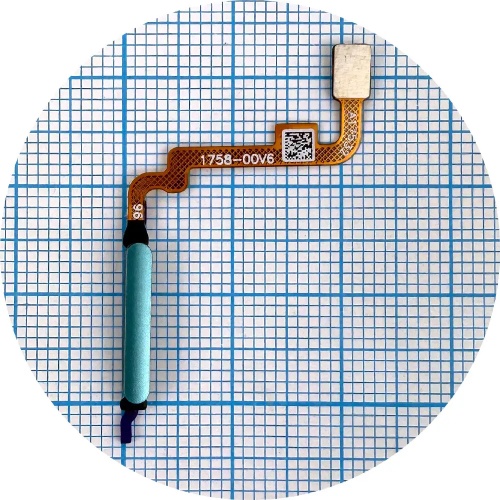 Шлейф Xiaomi Redmi Note 10 4G, Redmi Note 10s з кнопкою включення та сканером відбитка пальця (зелений)