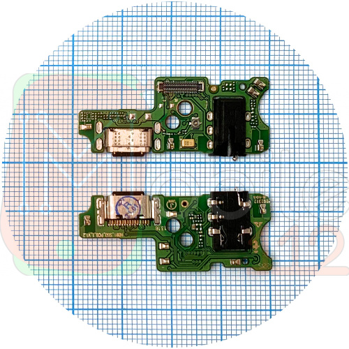 Шлейф Infinix Note 12 Pro X676B с разъемами зарядки и наушников с микрофоном - нижняя плата (AAA)