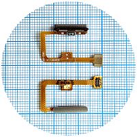 Шлейф Xiaomi Mi 11 Lite Mi 11 Lite 5G NE з кнопкою включення та сканером відбитка пальця (AAA сріблястий)