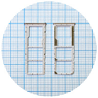 Тримач SIM карти Xiaomi Redmi Note 11, Redmi Note 11S (білий на 2 SIM + Micro SD)