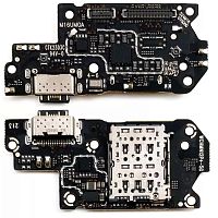 Шлейф Xiaomi Redmi Note 12 Pro+ Plus 5G з роз'ємами зарядки, Sim-карти та мікрофоном - нижня плата (AAA)