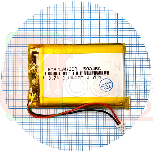 Акумулятор універсальний 503456 53 х 33 х 5 мм 1000 mAh 3.7V