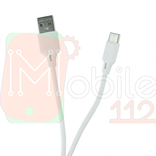 Зарядний пристрій WK Design WP-U56 2A + кабель USB Type-C (біле) фото 3