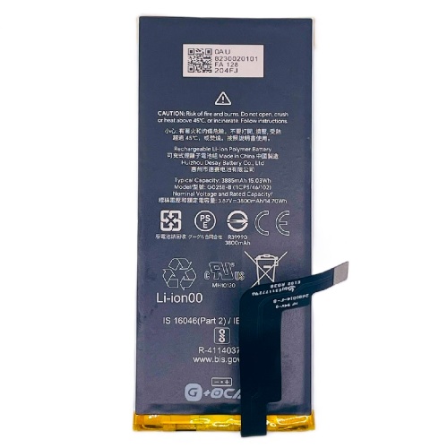 Акумулятор Google G025E-B Pixel 4A 5G (оригінал G+OCA Pro 3885 mAh)