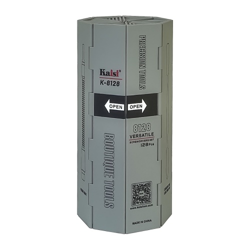 Набір інструментів Kaisi К-8128 (ручка, 120 біт, гнучкий подовжувач, пінцет, 3 лопатки, намагнічувач/ розмагнічувач) фото 2