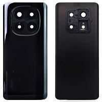 Задня кришка Xiaomi Redmi Note 14 Pro+ Plus (чорна оригінал Китай зі склом камери)