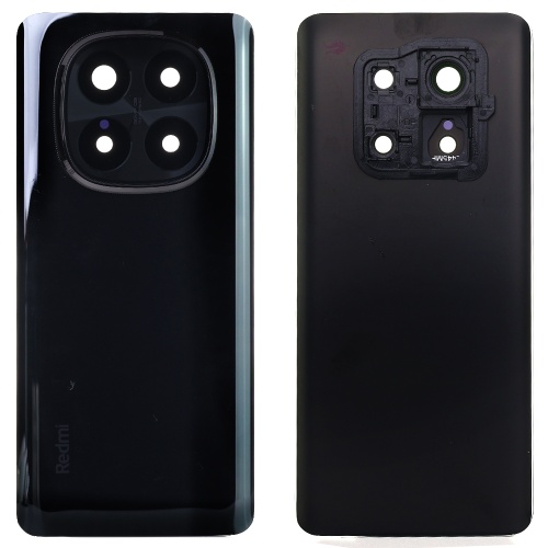 Задня кришка Xiaomi Redmi Note 14 Pro+ Plus (чорна оригінал Китай зі склом камери)