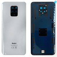 Задняя крышка Xiaomi Redmi Note 9S, Redmi Note 9 Pro Max совм. Redmi Note 9 Pro (белая Original New со стеклом камеры)