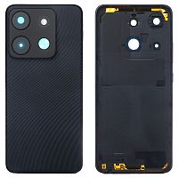 Задняя крышка Infinix Smart 7 X6515 (черная оригинал Китай без стекла камеры)