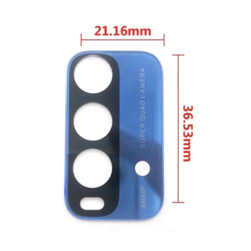 Скло камери Xiaomi Redmi 9Т (синє велике)