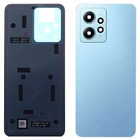 Задняя крышка Xiaomi Redmi Note 12 4G (голубая оригинал Китай со стеклом камеры)